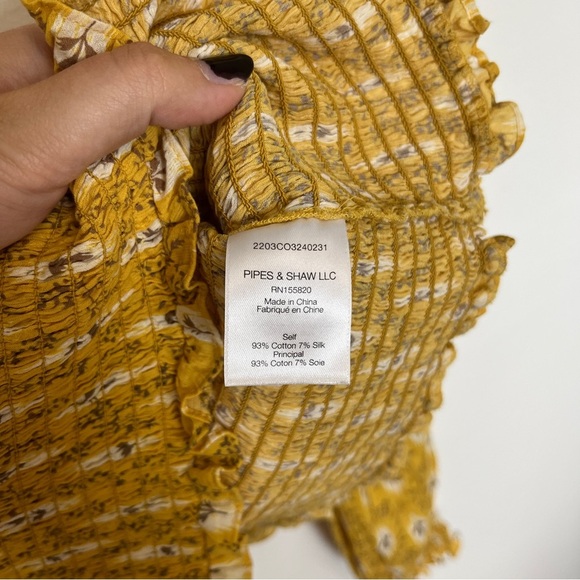 Veronica Beard Emerie Top in Sun Multi Size 8 - Picture 3 of 4